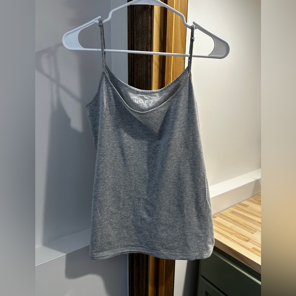 LOFT Heather Gray and Black Camisole Set - Picture 2 of 7